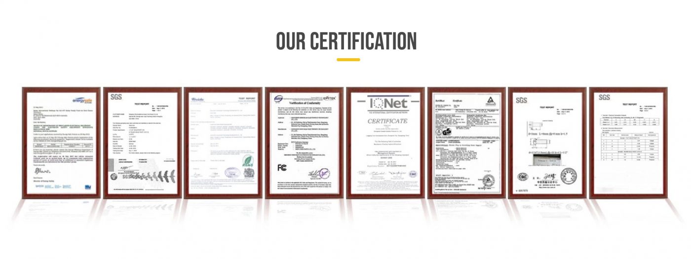 Our Certification